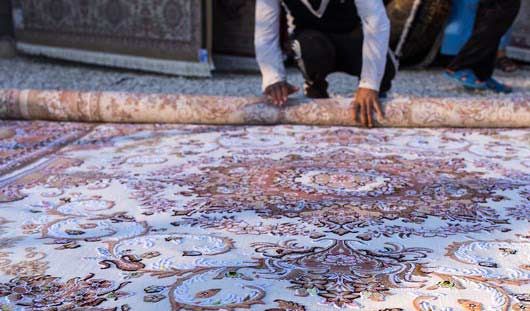 روش اصولی لول کردن قالی در قالیشویی قیطریه 